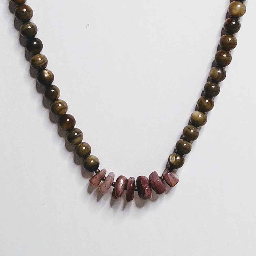 Agate and Amethyst Necklace